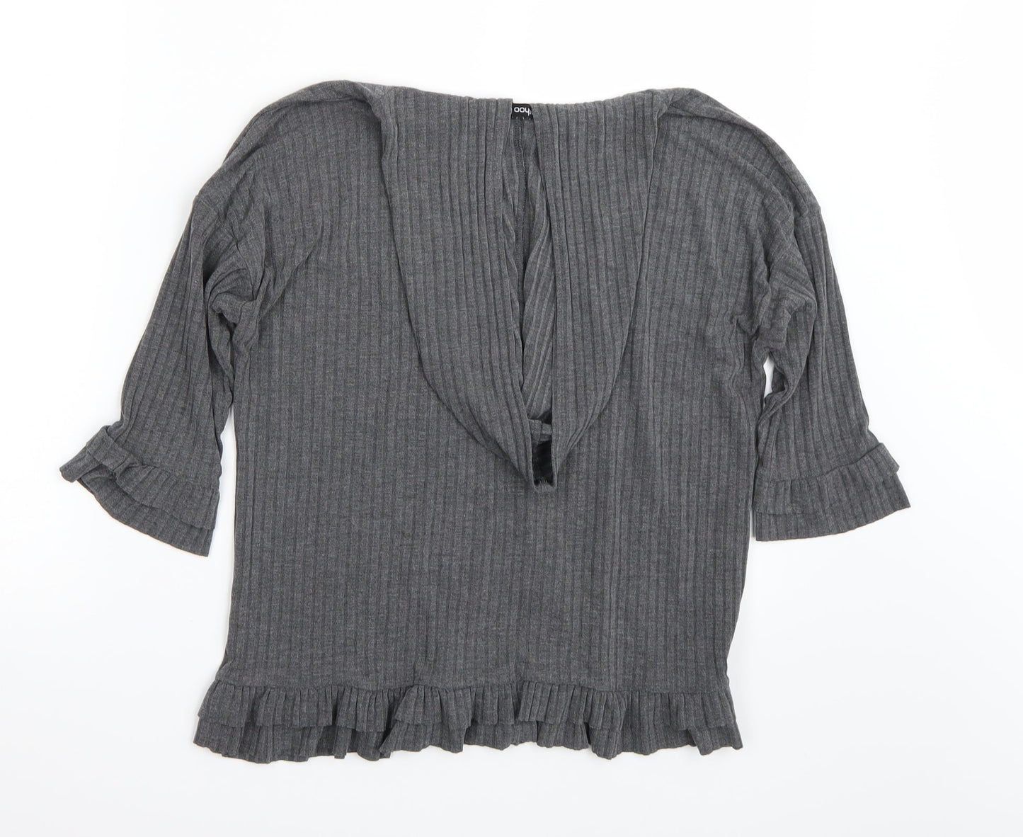 Boohoo Womens Grey   Pullover Hoodie Size S