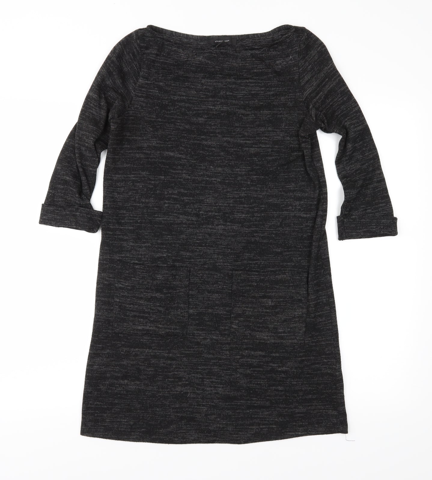 Womens UK Size 8 Atmosphere Grey Tunic Blouse