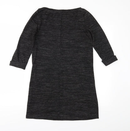 Womens UK Size 8 Atmosphere Grey Tunic Blouse