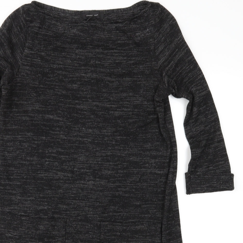 Womens UK Size 8 Atmosphere Grey Tunic Blouse
