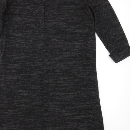 Womens UK Size 8 Atmosphere Grey Tunic Blouse