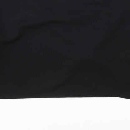 Missguided Womens Black   Cropped Blouse Size 10