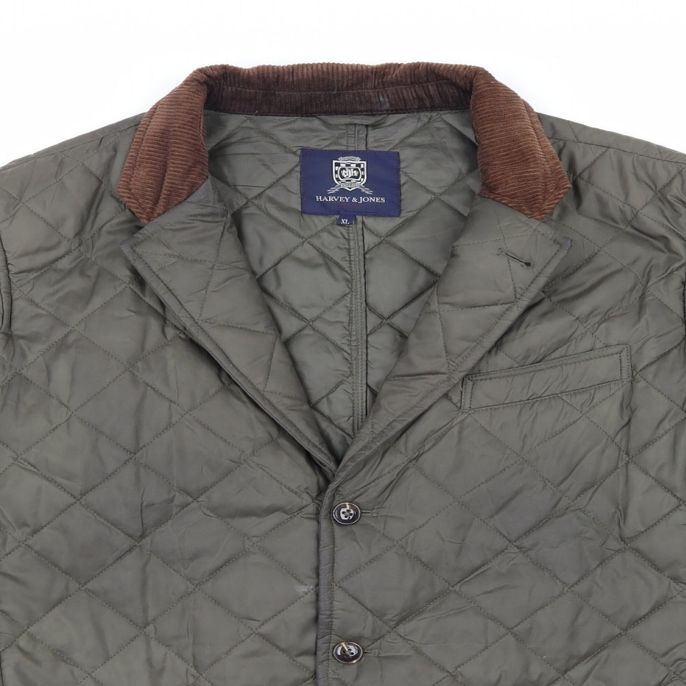 Mens UK Size XL Harvey & Jones Green Jacket