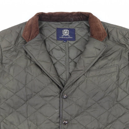 Mens UK Size XL Harvey & Jones Green Jacket