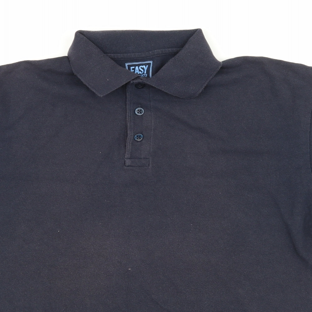 Easy Mens Blue    Polo Size M