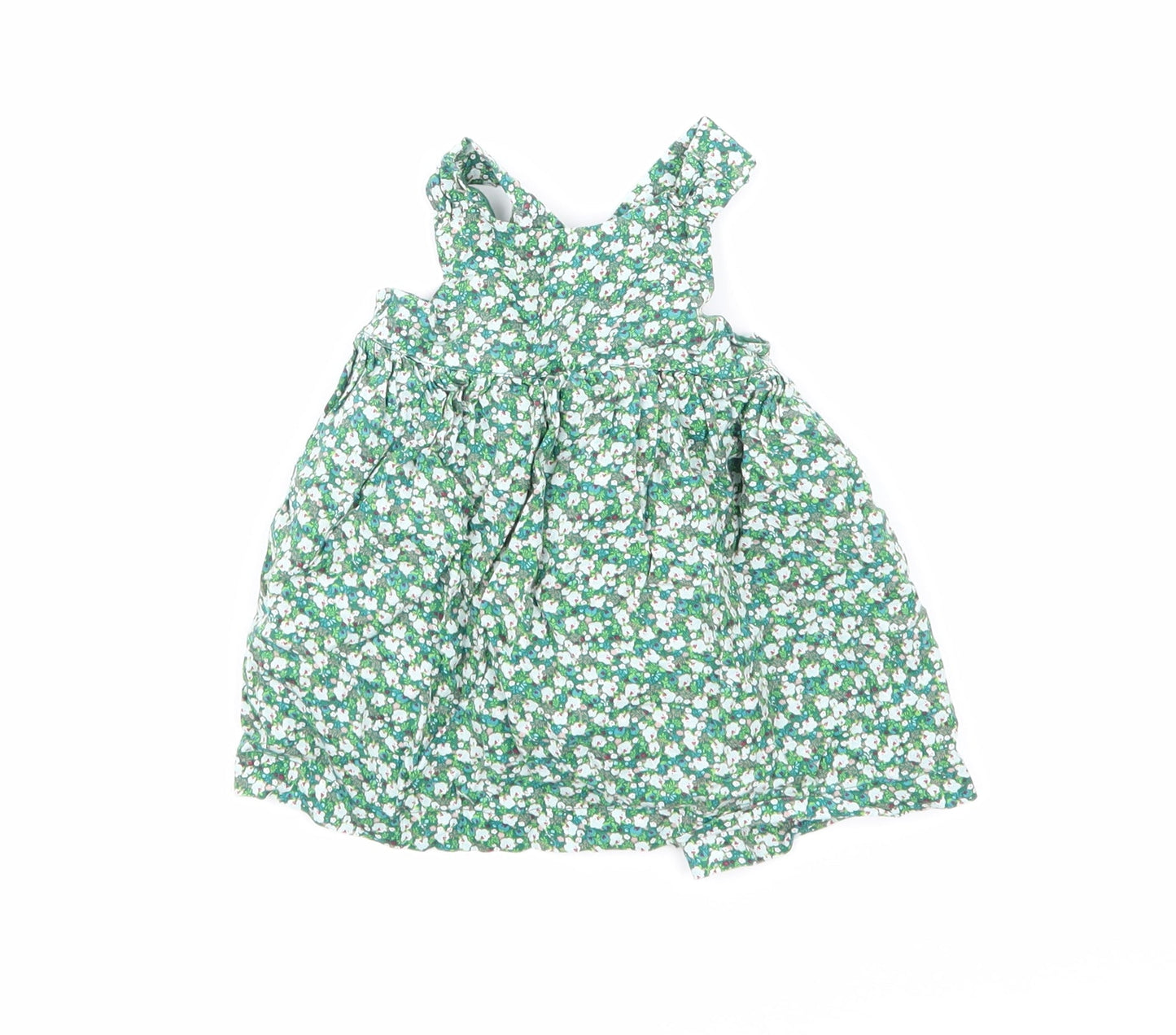 Mini Club Girls Green Floral  A-Line  Size 0-3 Months
