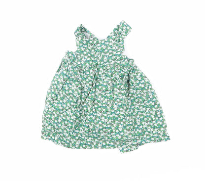 Mini Club Girls Green Floral  A-Line  Size 0-3 Months