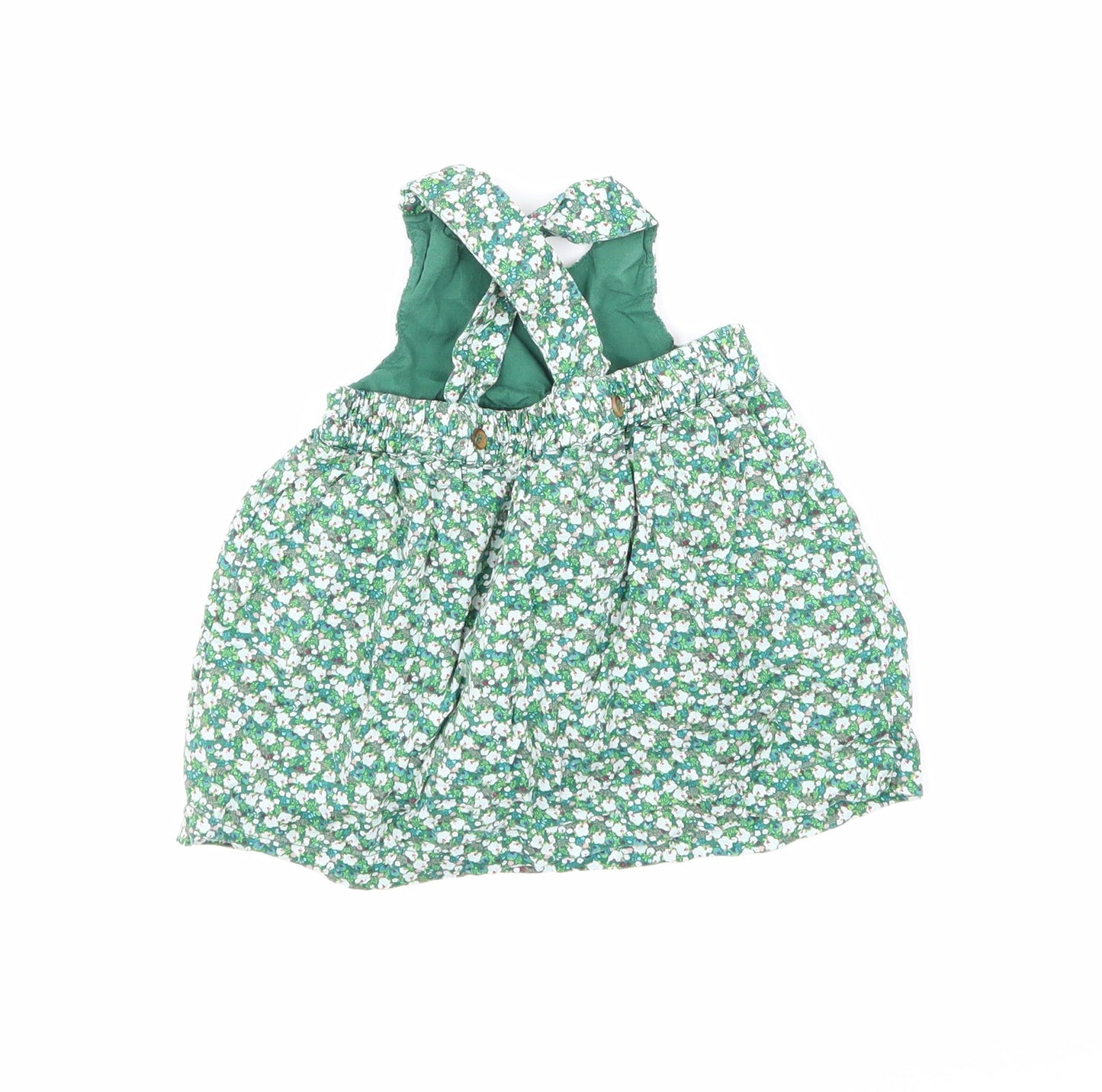 Mini Club Girls Green Floral  A-Line  Size 0-3 Months