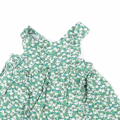 Mini Club Girls Green Floral  A-Line  Size 0-3 Months