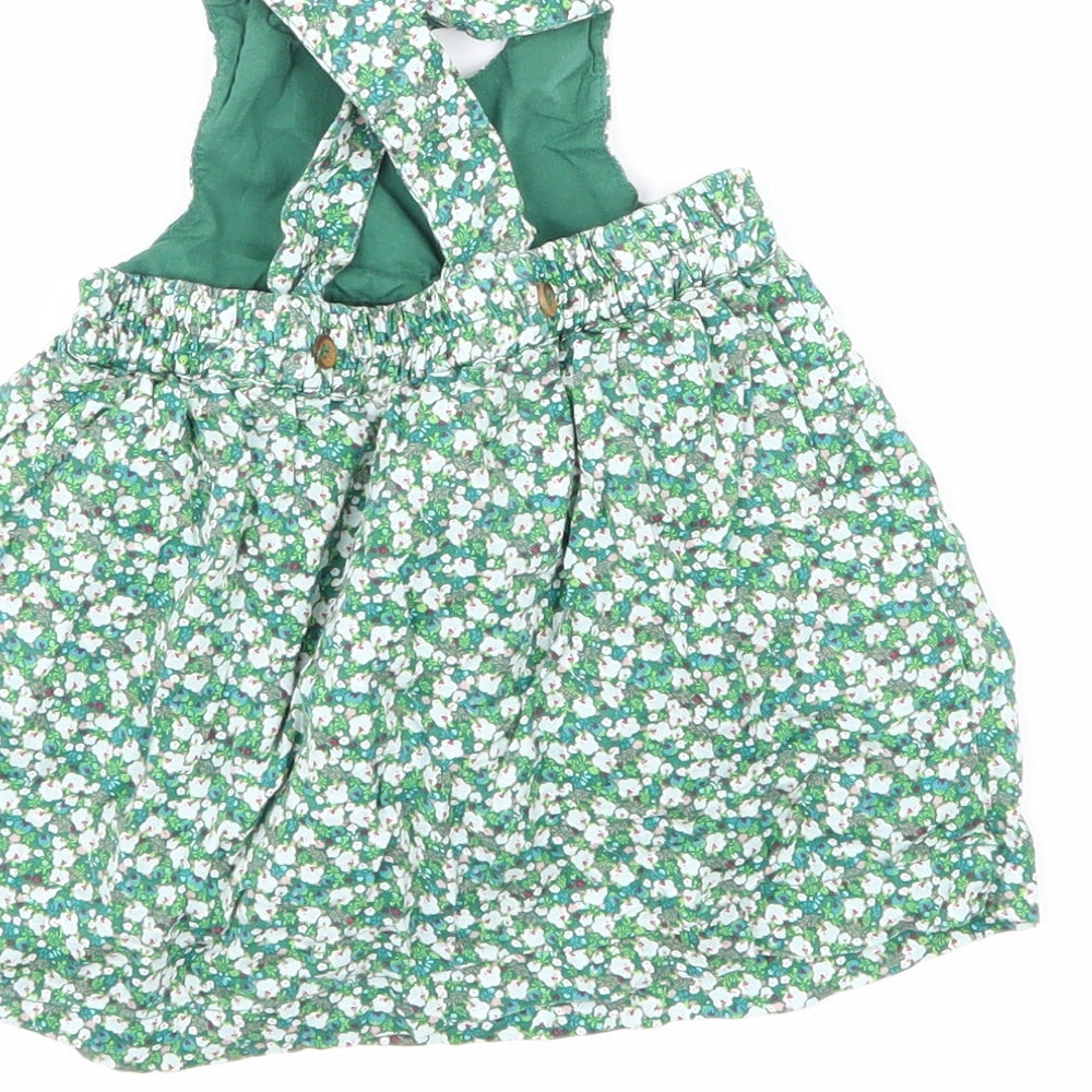 Mini Club Girls Green Floral  A-Line  Size 0-3 Months