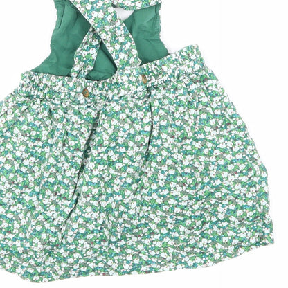 Mini Club Girls Green Floral  A-Line  Size 0-3 Months