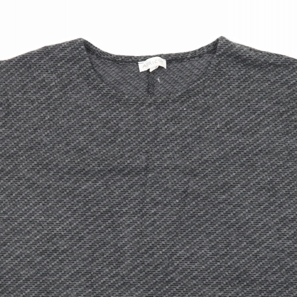 Womens UK Size S Apricot Grey Basic T-Shirt