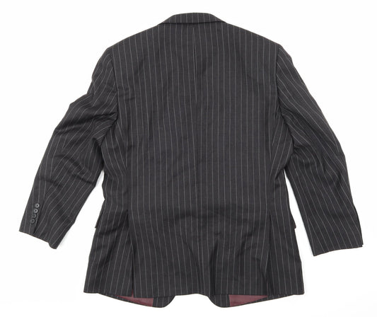 Mens UK Size 42 Deha Villand Regular Grey Suit Jacket