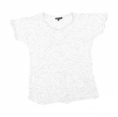 Additional front view of Moss Copenhagen women’s grey basic t-shirt, size S