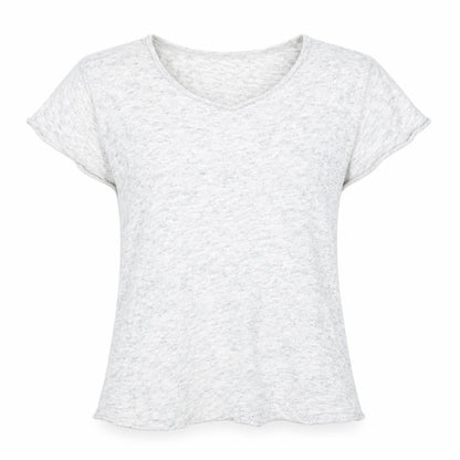 Front view of Moss Copenhagen women’s grey basic t-shirt, size S