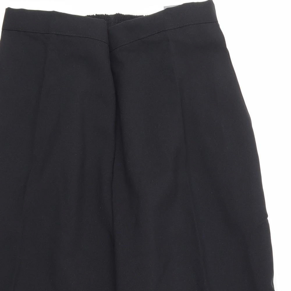Womens UK Size 16 Preworn Regular Fit  Black Trousers