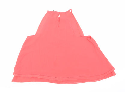 Womens UK Size M Zara Pink Basic Tank