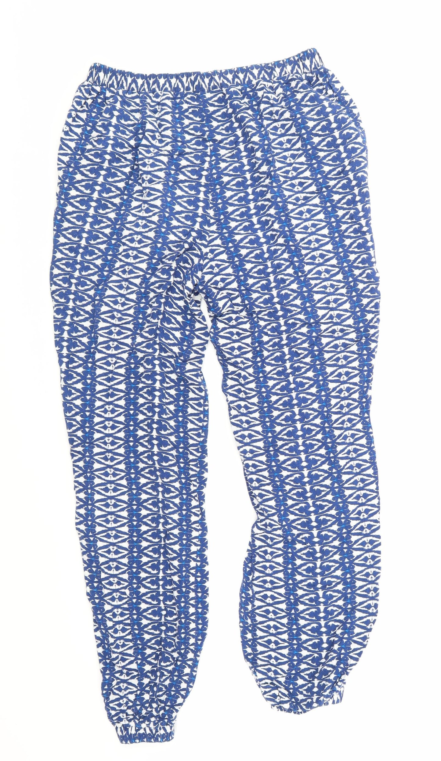 Womens UK Size 10 F&F Regular Fit  Blue Trousers