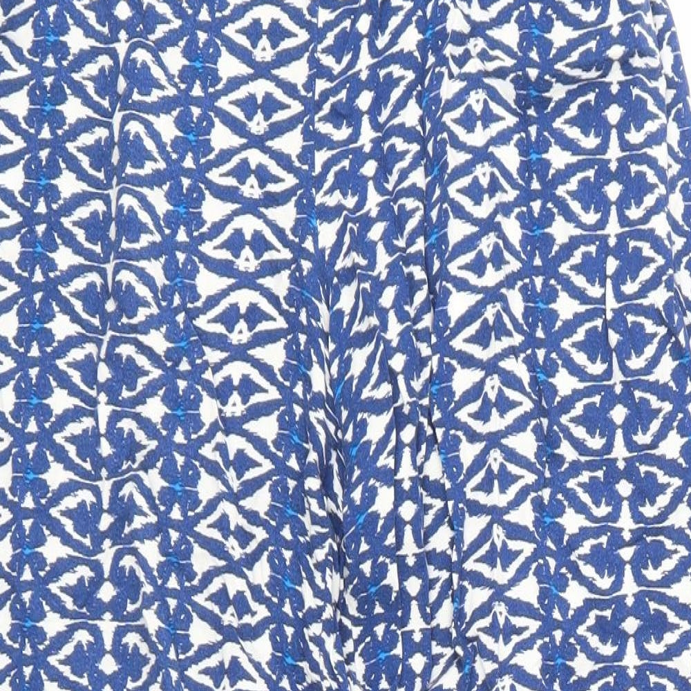 Womens UK Size 10 F&F Regular Fit  Blue Trousers