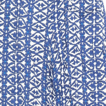 Womens UK Size 10 F&F Regular Fit  Blue Trousers