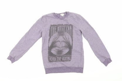 River Island Boys Purple   Pullover Sweatshirt Size 7-8 Years