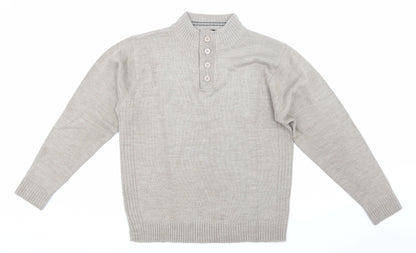Southbay Mens Brown  Knit Pullover Jumper Size M
