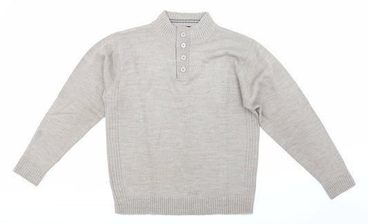 Southbay Mens Brown  Knit Pullover Jumper Size M