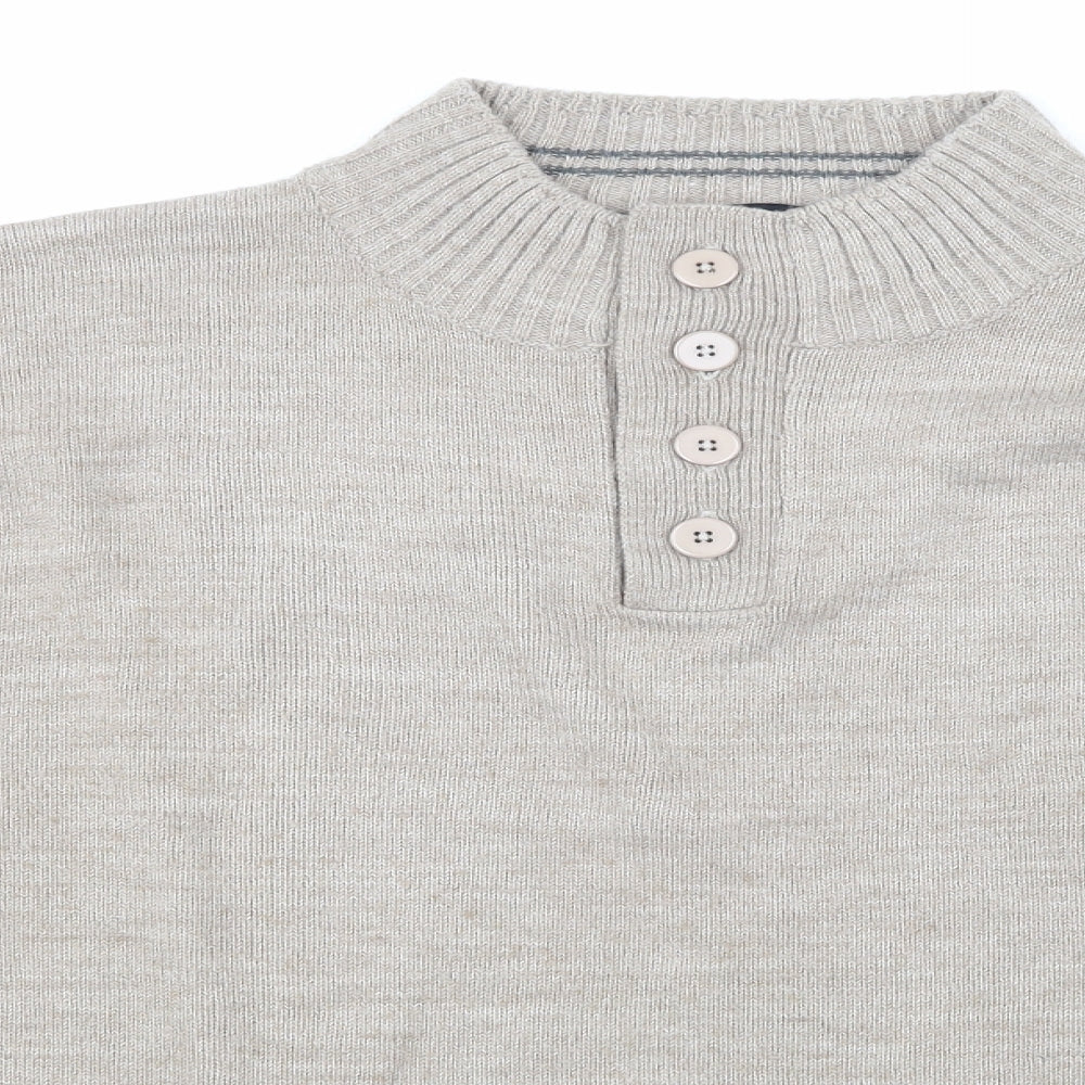 Southbay Mens Brown  Knit Pullover Jumper Size M