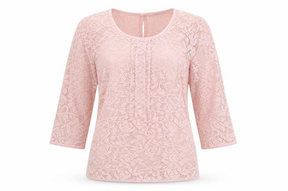 Front view of George women’s pink knit jumper, size UK 12