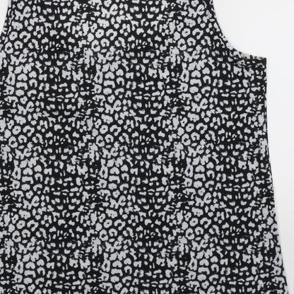 Womens UK Size 14 Peacocks Black Basic Tank