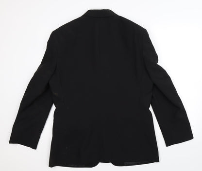 George Mens Black   Jacket Suit Jacket Size 38