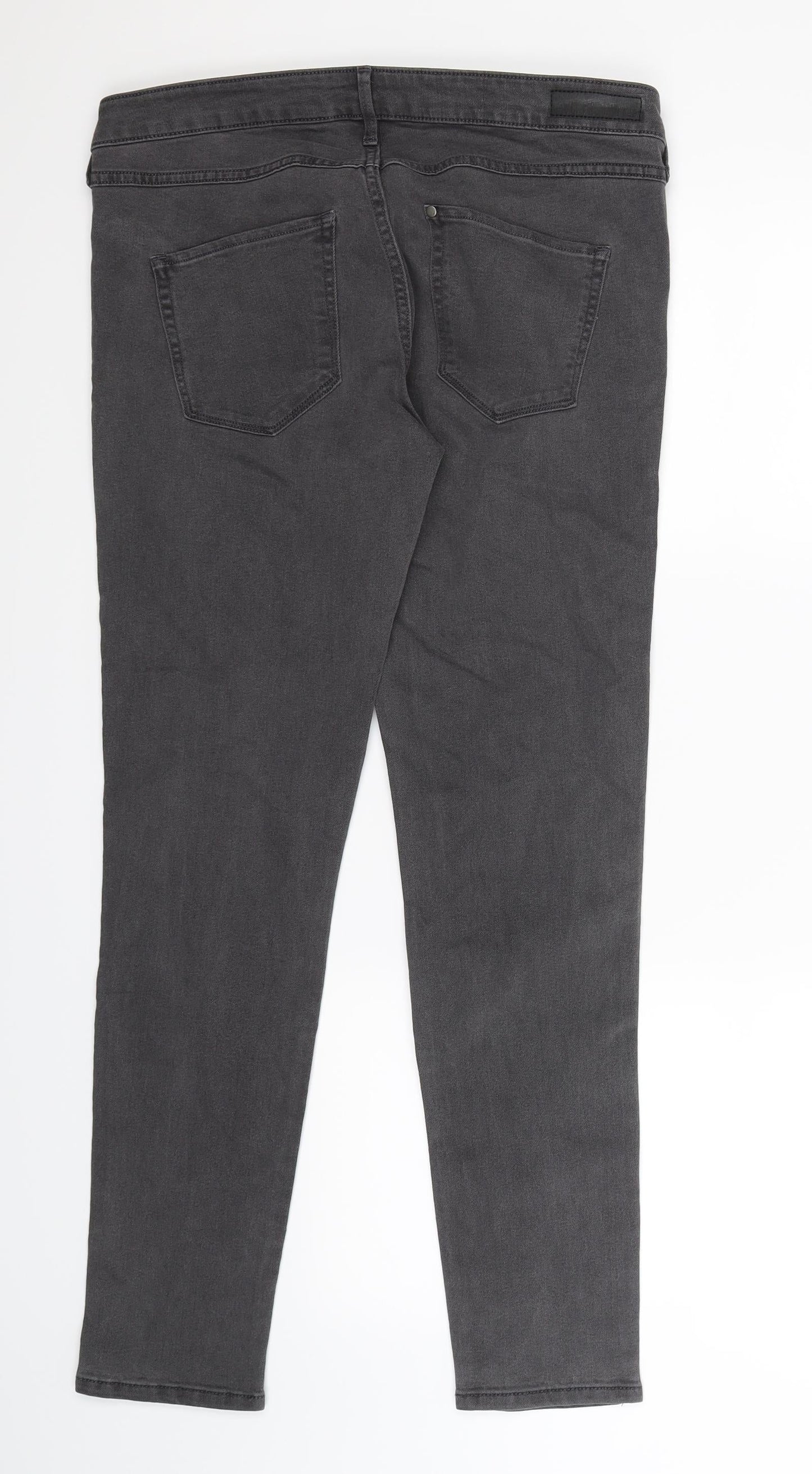 Womens UK Size 30 in H&M Extra-Slim Fit Skinny Grey Jeans
