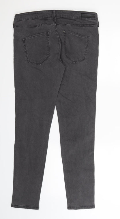 Womens UK Size 30 in H&M Extra-Slim Fit Skinny Grey Jeans