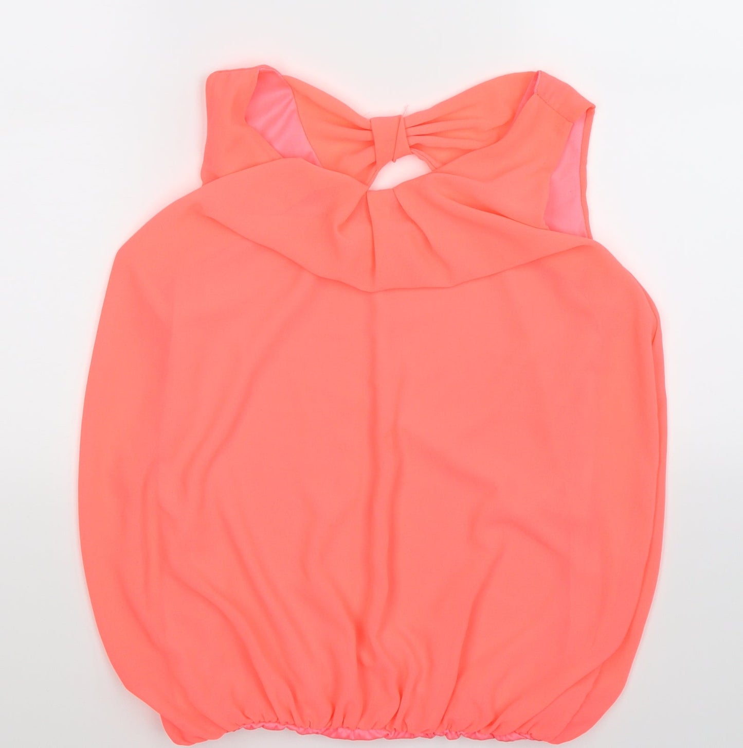 Womens UK Size 10 Preworn Pink Basic Tank
