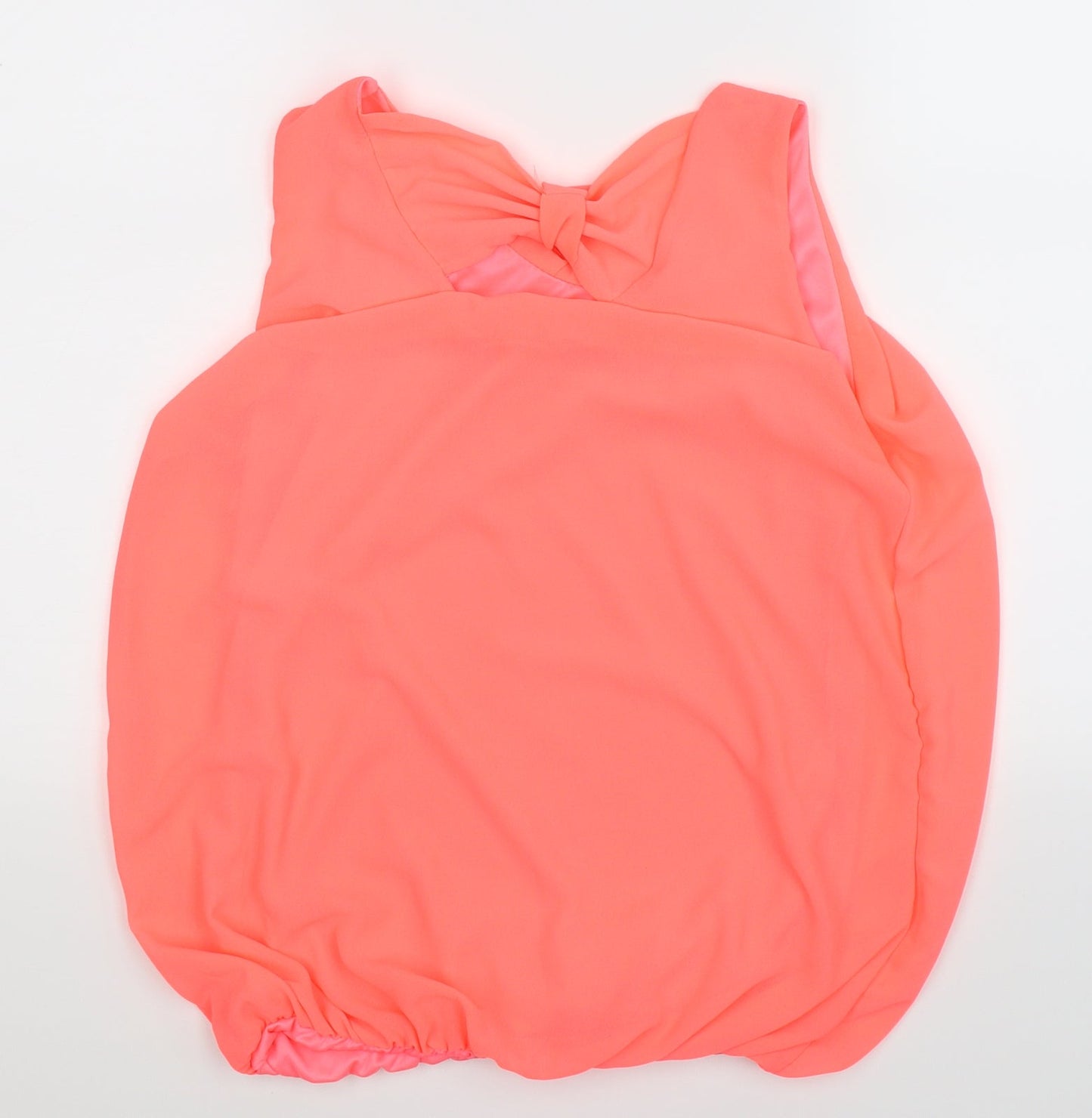 Womens UK Size 10 Preworn Pink Basic Tank