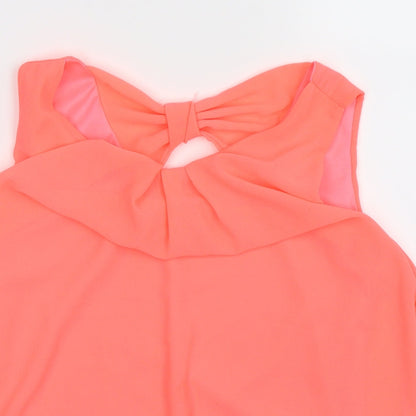 Womens UK Size 10 Preworn Pink Basic Tank