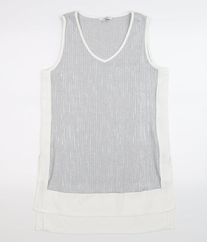 Womens UK Size 12 NEXT Grey Basic Tank
