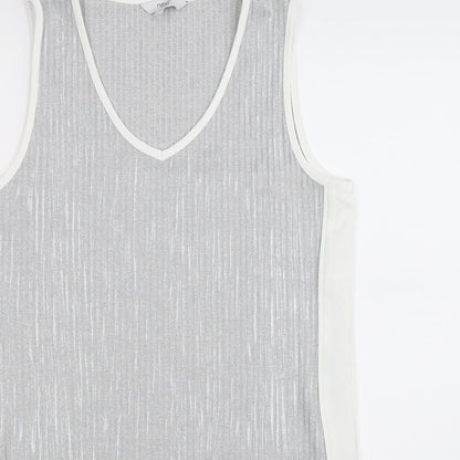 Womens UK Size 12 NEXT Grey Basic Tank