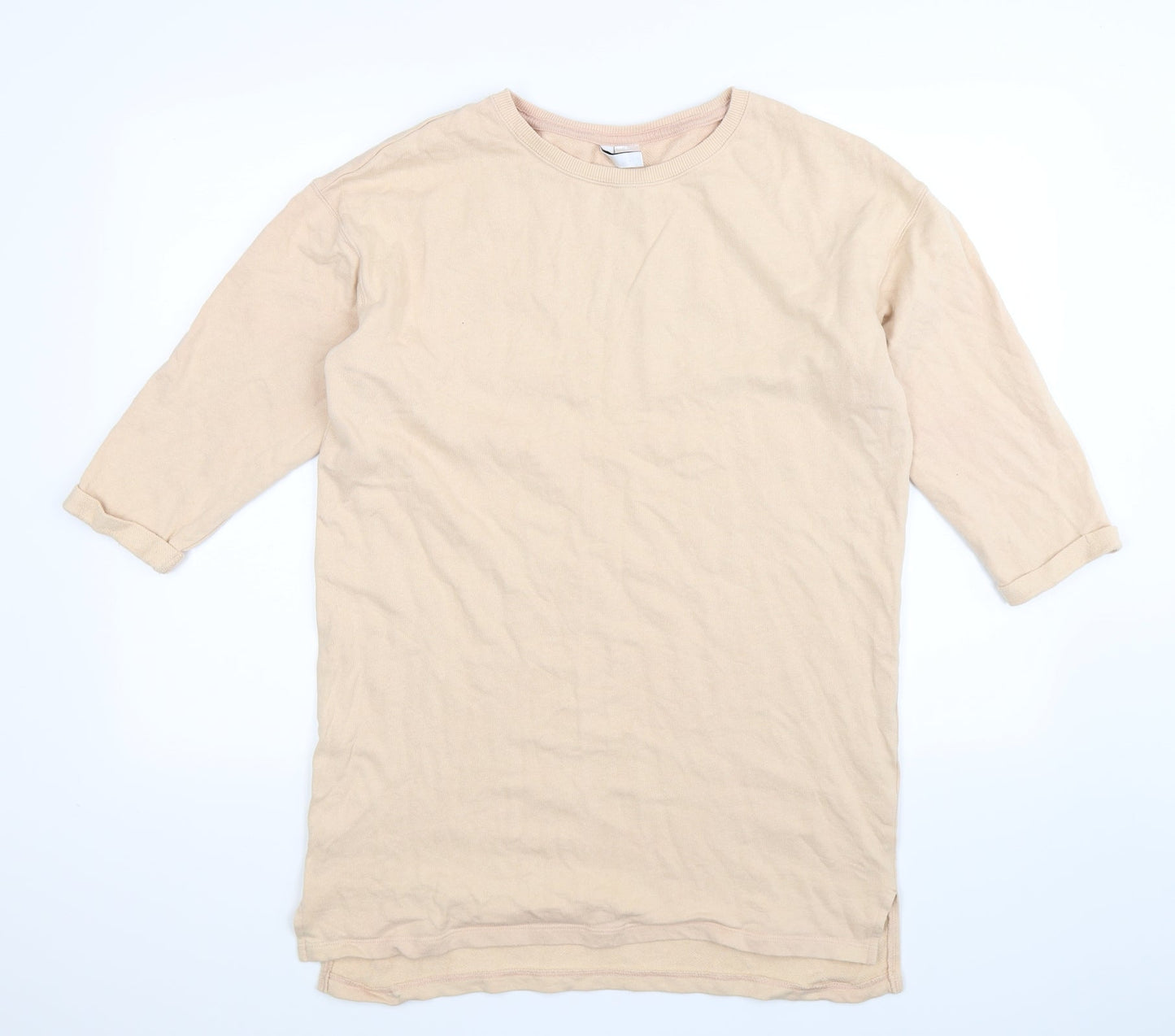 Divided Womens Beige   Pullover Sweatshirt Size S  - Oversized