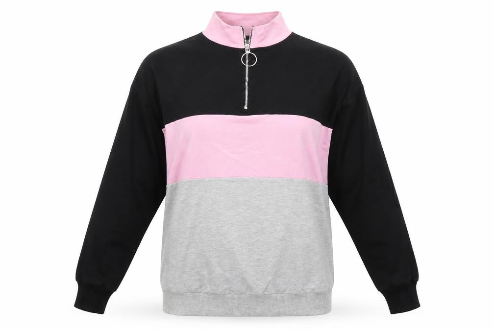 Front view of Select women’s multicoloured pullover sweatshirt, size S