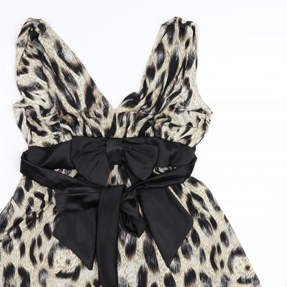 Bay Womens Multicoloured Animal Print  Fit & Flare  Size 12