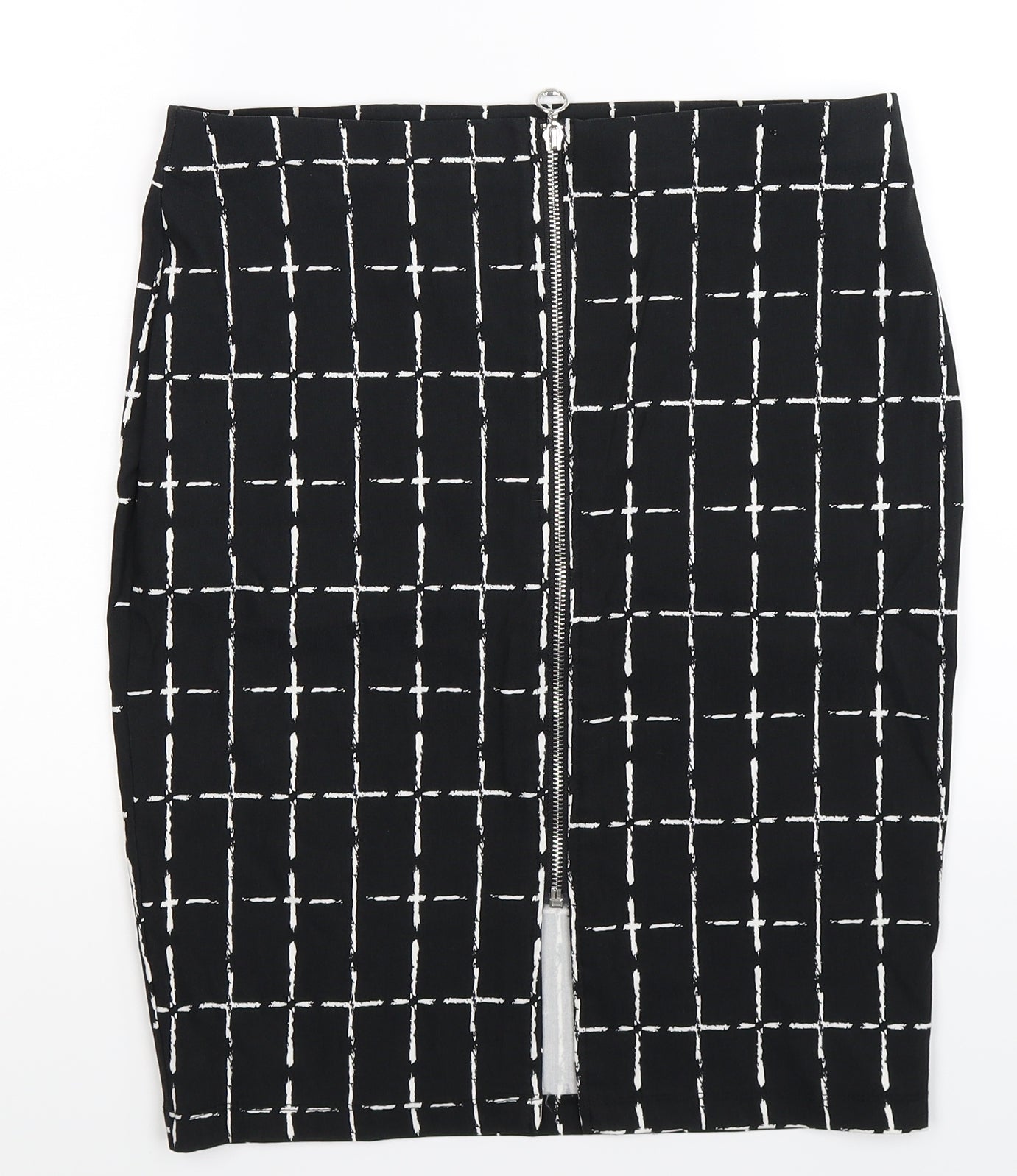 Atmosphere Womens Black Check  Straight & Pencil Skirt Size 32 in