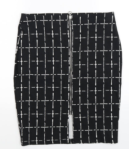 Atmosphere Womens Black Check  Straight & Pencil Skirt Size 32 in