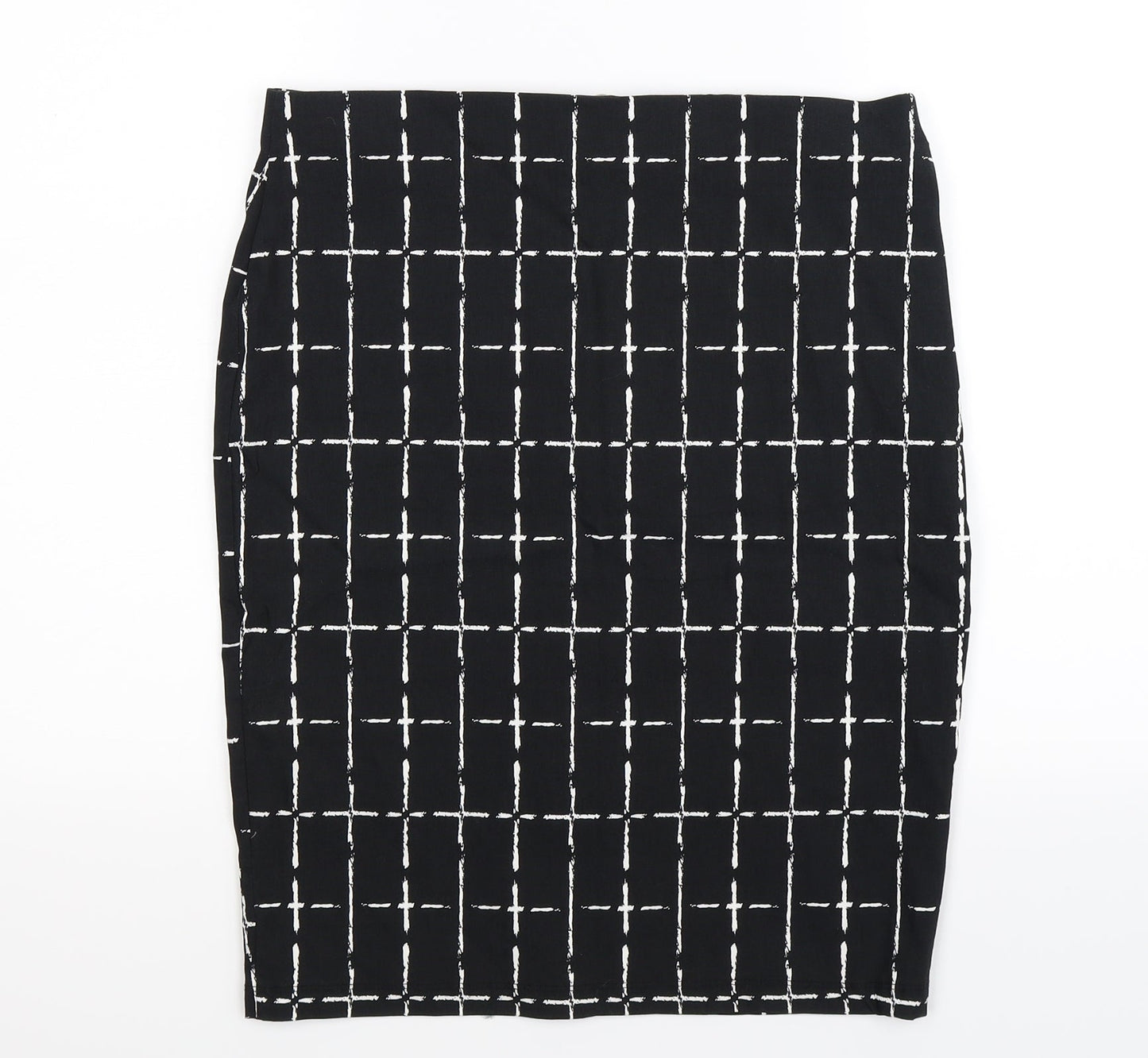 Atmosphere Womens Black Check  Straight & Pencil Skirt Size 32 in