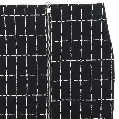 Atmosphere Womens Black Check  Straight & Pencil Skirt Size 32 in
