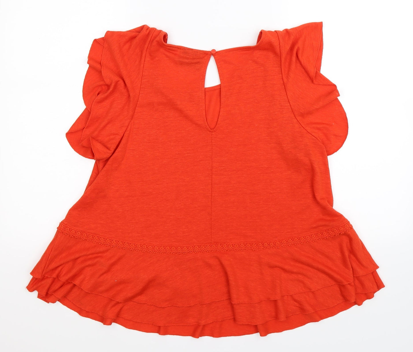 Womens UK Size 14 Cynthia Rowley Orange Basic Blouse