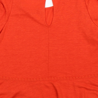 Womens UK Size 14 Cynthia Rowley Orange Basic Blouse