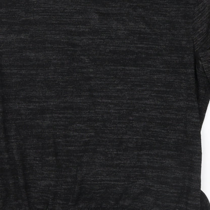 Boohoo Womens Grey   Jersey Blouse Size L