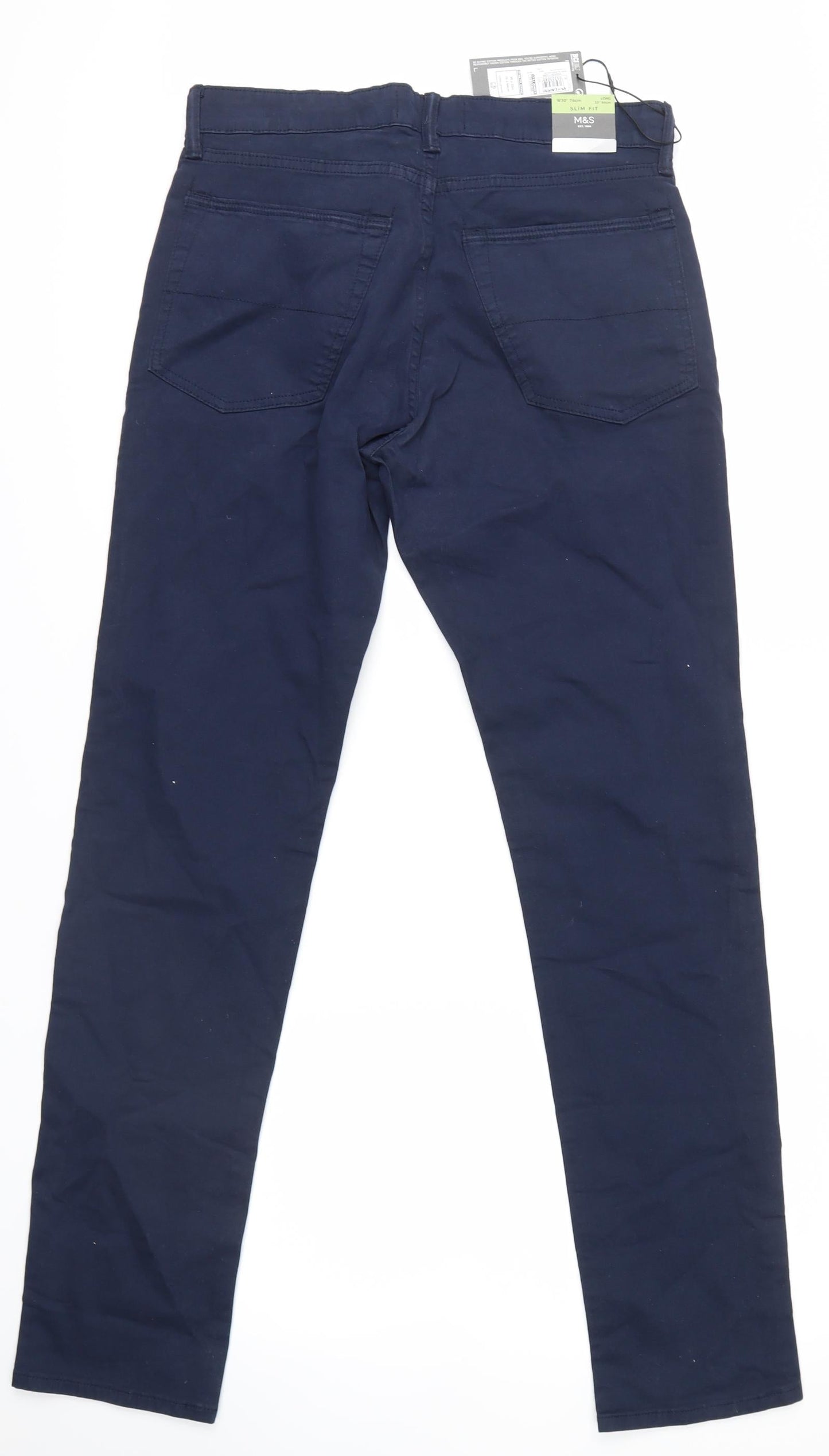 m&s Womens Blue   Skinny Jeans Size 30 L33 in