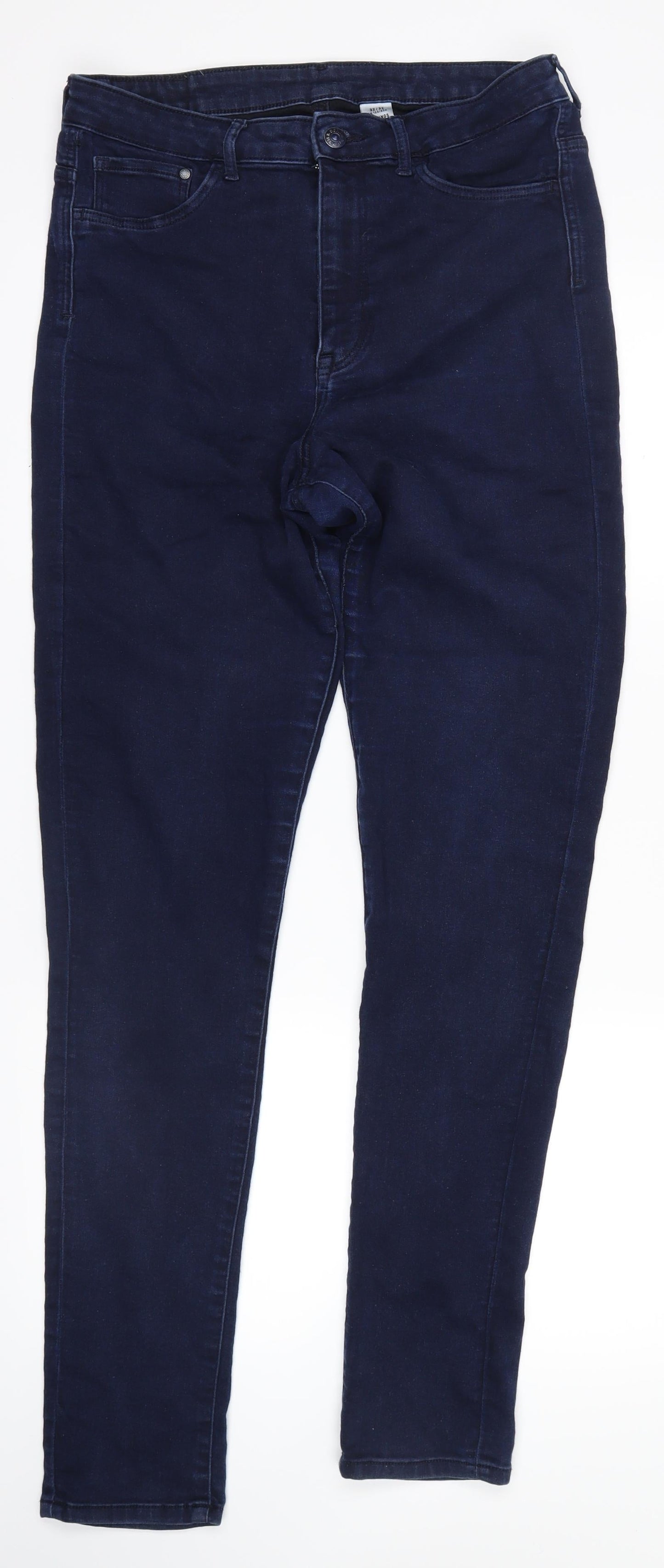 Womens UK Size 32 H&M Regular Fit Skinny Blue Jeans